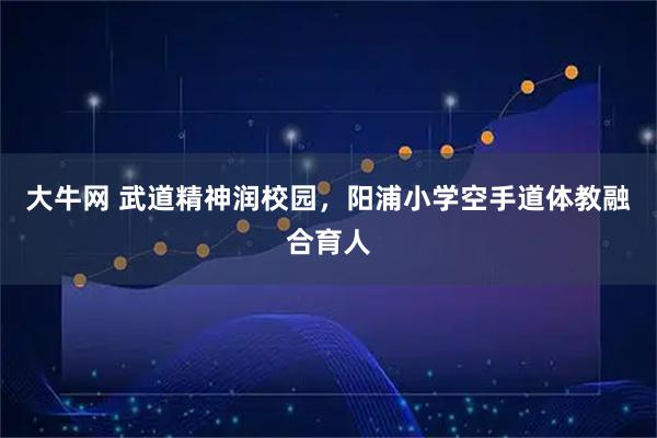 大牛网 武道精神润校园，阳浦小学空手道体教融合育人